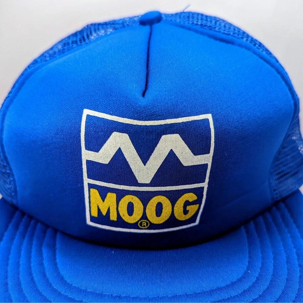 Moog Auto Parts Suspension NASCAR Snapback Trucker Mesh Vintage 80s Hat Cap DS